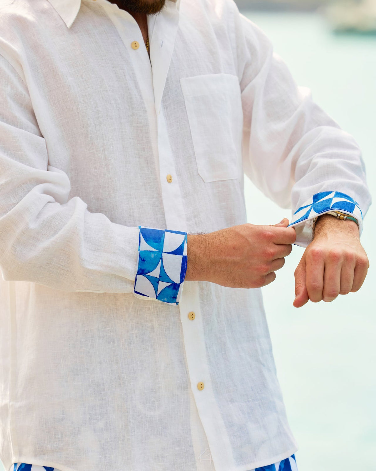 The Greece Long Sleeve Linen Shirt