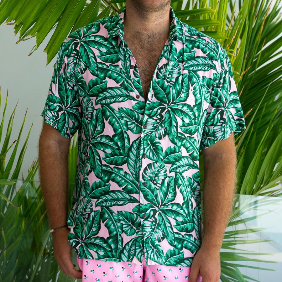 The Fronds With Benefits Short Sleeve Shirt