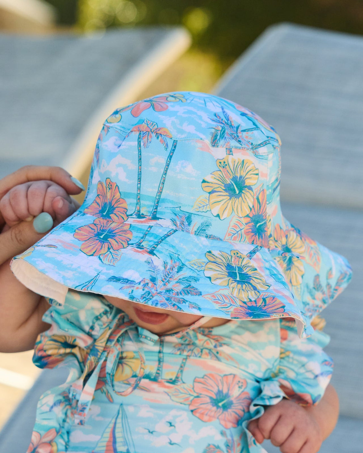 The BVIs Kids Bucket Hat UPF 50+