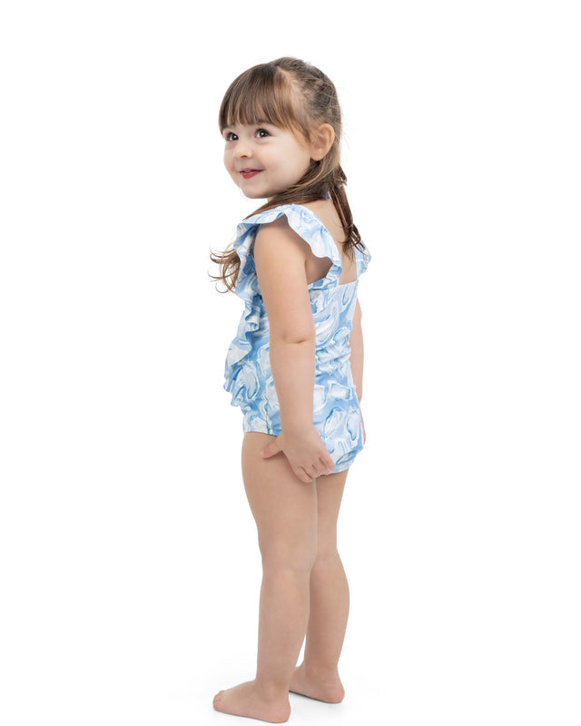The Nantucket Girls Ruffle One Piece UPF 50+