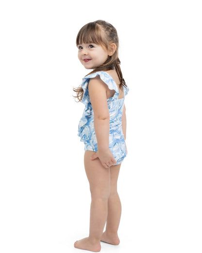 The Nantucket Girls Ruffle One Piece UPF 50+