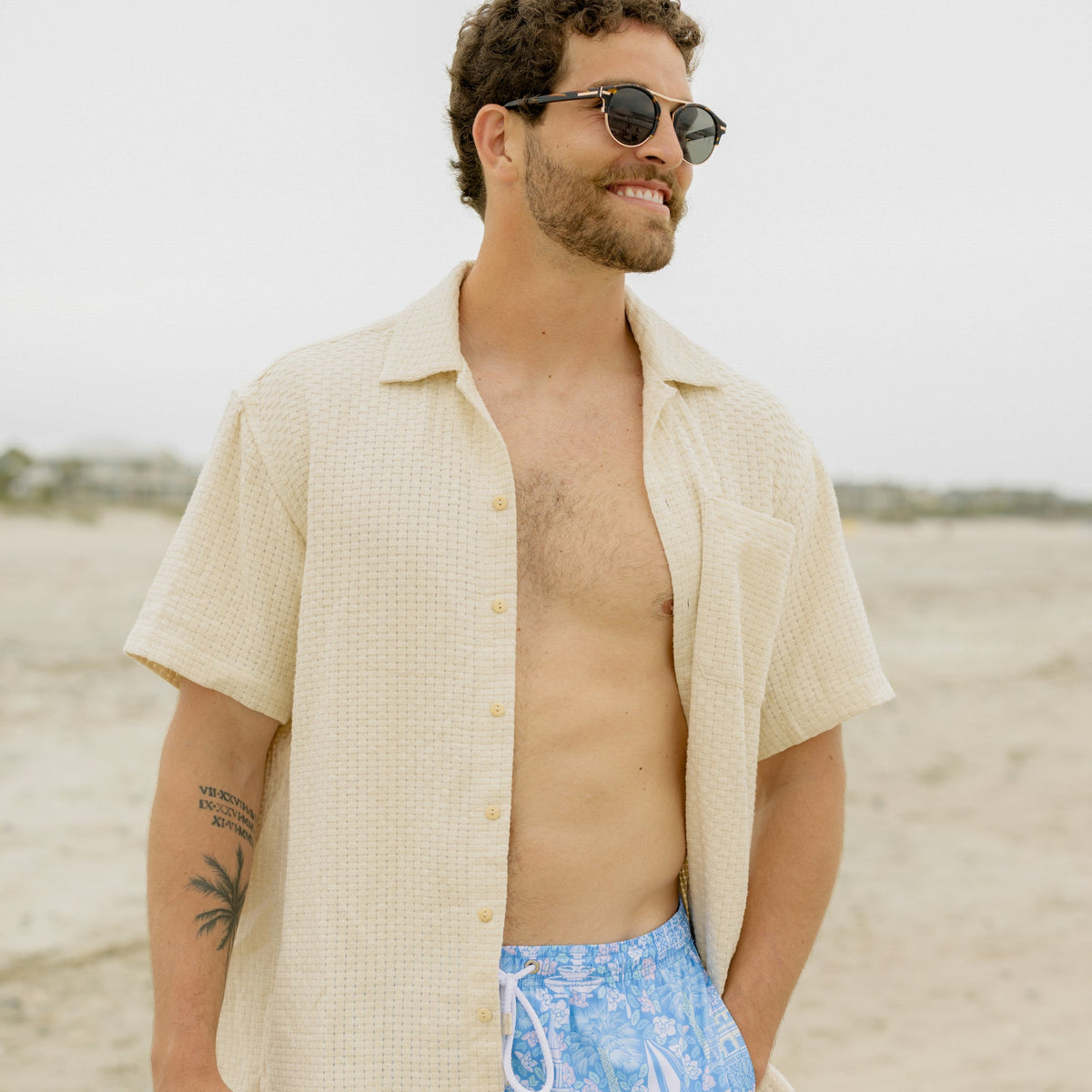 The Thatch Me If You Can Camp Collar Short Sleeve Shirt